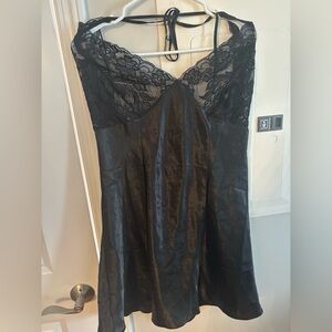 Frederick's of Hollywood Black Lace Chemise